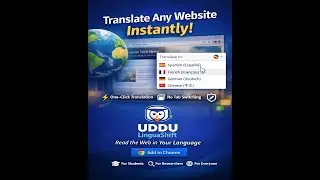 Translate Any Website Instantly | Uddu LinguaShift Chrome Extension