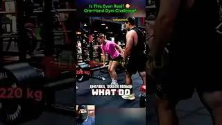 Is This Even Real? 😳 One-Hand Gym Challenge! #empoweru #motivation #trolllife
