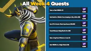 Fortnite All Week 4 Season Quests Guide (Into The Wilds) - Chapter 4 Season 1