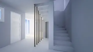 Installer un esaclier béton en kit en maison neuve en 3D - Je construis ma maison avec