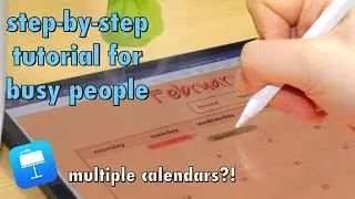 how to create a digital planner for busy people | February 2022 Digital Planner Design and Setup