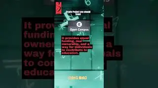 Open Campus Protocol #blockchain #future #web3 #opencampus #futureoflearning