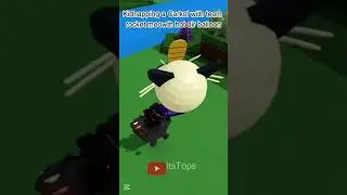 Kidnapping a Carkol with team rocket meowth balloon #roblox #buildaboat #pokemon