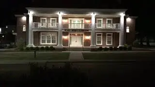 New, Colorful LEDs Highlight Iconic Columns on the Chi Psi Lodge at Ole Miss