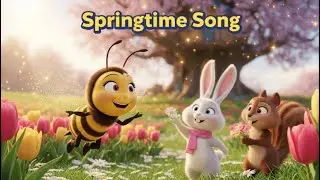 🌸 Springtime Song for Kids 🌼| Bunny, Boo & Bee | Cute Nature Dance & Learning Rhyme