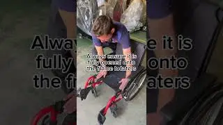 Wheelchair Tips: Opening a folding wheelchair correctly.