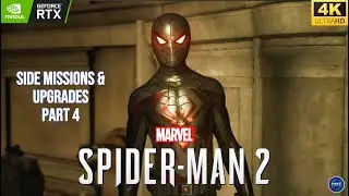 MARVEL&rsquo;S SPIDER-MAN 2 Side Missions & Upgrades Gameplay Part 4 [4K 60FPS]