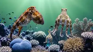 free green screen of octopus swimming in the sea, #greenscreen #greenscreenoctopus