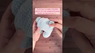 Learn how to make rotatable pieces for your amigurumi! How easy is this? ❤️✨🙌🏼 #crochet #amigurumi