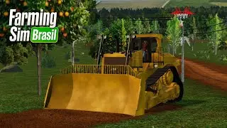 Как работать с гусеничным трактором, вспахивая землю в Farming Sim Brazil — новое обновление