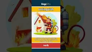 🇬🇧 Extinguish Meaning : Flash Card : Learn English Vocabulary