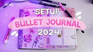 INICIANDO un NUEVO BULLET JOURNAL para el 2024! 🎀✨ | Bullet Journal Setup! LinVlogs