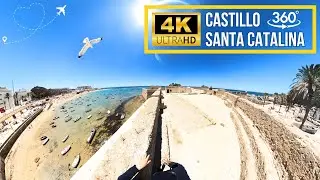 Cádiz, España | Castillo de Santa Catalina | Tour Virtual | Video 360 | 4K/60fps