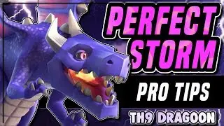 PERFECT STORM - DRAGOON PRO TIPS | TH9 THREE STAR WAR ATTACK STRATEGY | Clash of Clans