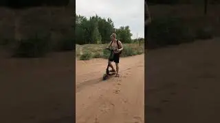 Kugoo G1 на глубоком песке