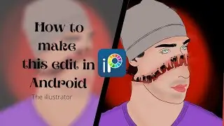 i tried grime art for the first time|how to draw in Android in ibispaintx|#grimeart #ibispaintx