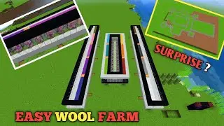 EASIEST AUTOMATIC WOOL FARM IN MINECRAFT | MINECRAFT SURPRISE | #26 (Mcpe,pc,ps4,switch,xbox).