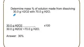 Percent mass problems