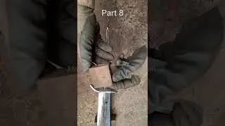 part 8 homemade sword knife making from old car spring