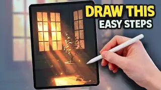 Draw Beautiful Window Light in Procreate | beginner-friendly Step by Step Tutorial