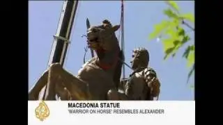 The Alexander the great statue Skopje, Macedonia