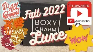 Boxycharm LUXE September 2022 BOXYLUXE Fall 2022 PAID $59.99 Value $302.00! Sooo Many Luxury Brands!
