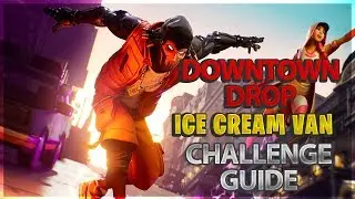 Spray an ice cream truck location - Downtown Drop Challenge Guide