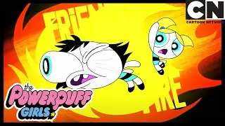 FUNNY FRIENDLY FIRE! - Halt and Catch Silico | Powerpuff Girls NEW CLIP | Cartoon Network