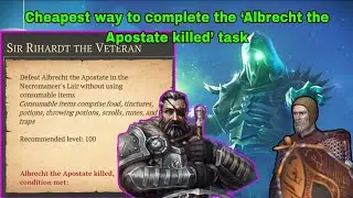 Grim Soul - Cheapest Way To Complete Albrecht The Apostate Task | Necromancer's Lair Task | events