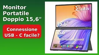 RECENSIONE (2025) : Monitor Portatile Doppio 15,6