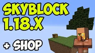 How to get Skyblock Map for Minecraft 1.18.2 - download & install Skyblock with Shop in 1.18.2