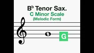 Tenor Saxophone C Minor Scale 2