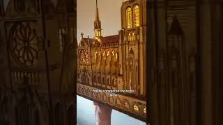 Finally completed the Notre dame miniature 3D puzzle #vlog #miniatureset #3dpuzzles