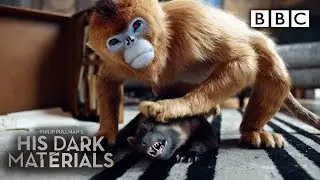 Brutal d&aelig;mon battle between Lyra's Pan and Mrs Coulter's d&aelig;mon | His Dark Materials - BBC