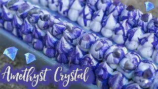Amethyst Crystal Soap with Real Crystals | #12DaysofSoapmas