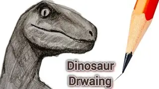 Dinosaur Face Drawing | Easy & Realistic Dinosaur Face Sketch Tutorial jurassic World 