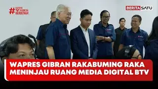 Wapres Gibran Rakabuming Raka Meninjau Ruang Media Digital BTV #beritasatu