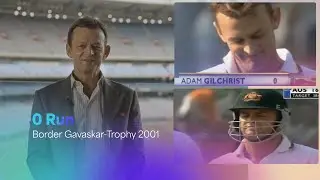 ADAM GILCHRIST ON BORDER GAVASKAR TROPHY 2001