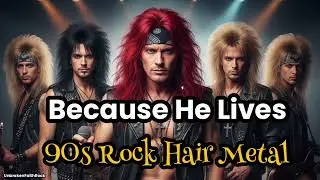Because He Lives | Christian 90s Hair Metal Rock Anthem | Jesus Lives