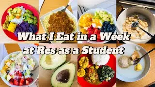 VLOG: What I Eat in a WEEK at RES as a U.J STUDENT ( South African Youtuber)