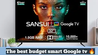 SANSUI 32 inches HD Ready Smart A+ LED Google TV JSWY32GSHD - SANSUI 32 inches HD Ready Smart Google