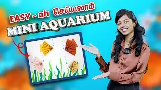🐠 DIY Paper Fish Aquarium | 3D Fish Art & Craft for Kids | Easy Paper Craft with Blesslin 🎨