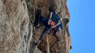 The Roof is on Fire 7a/+ - Palace - Kalymnos