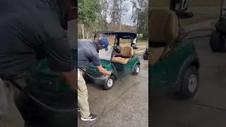 The proper way to clean a golf cart.