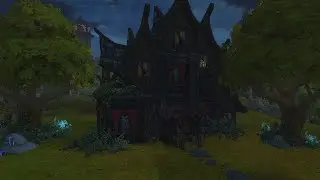 WoW housing Gothic/Venthyr/Revendreth Manor Showcase