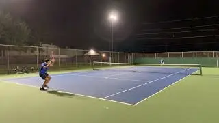 Singles Practice Tennis with Leo
