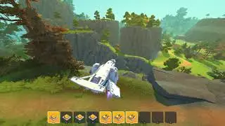 Scrap Mechanic VTOL Spaceship demo