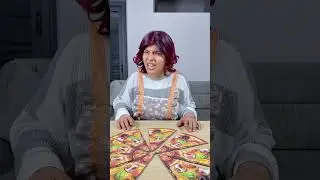 Eating pizza with my sister