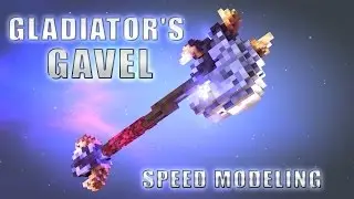 Minecraft Gladiator's Gavel - Speed Modeling [Cinema 4D]