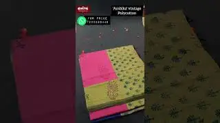 Vintage poly cotton | Madras sarees | Whatsapp 7200268446